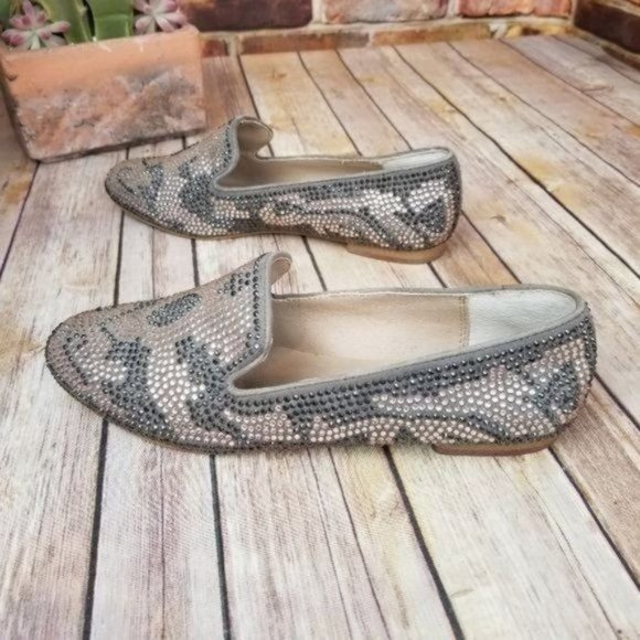 Steve Madden Conncord Blush Multi Studded Flat 8.5 - Picture 3 of 9